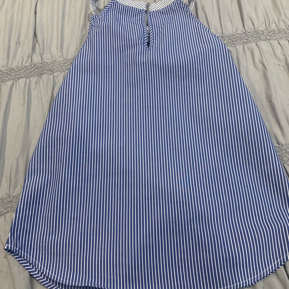 NWT Pinstripe 7th Ave Blouse - Picture 2 of 5